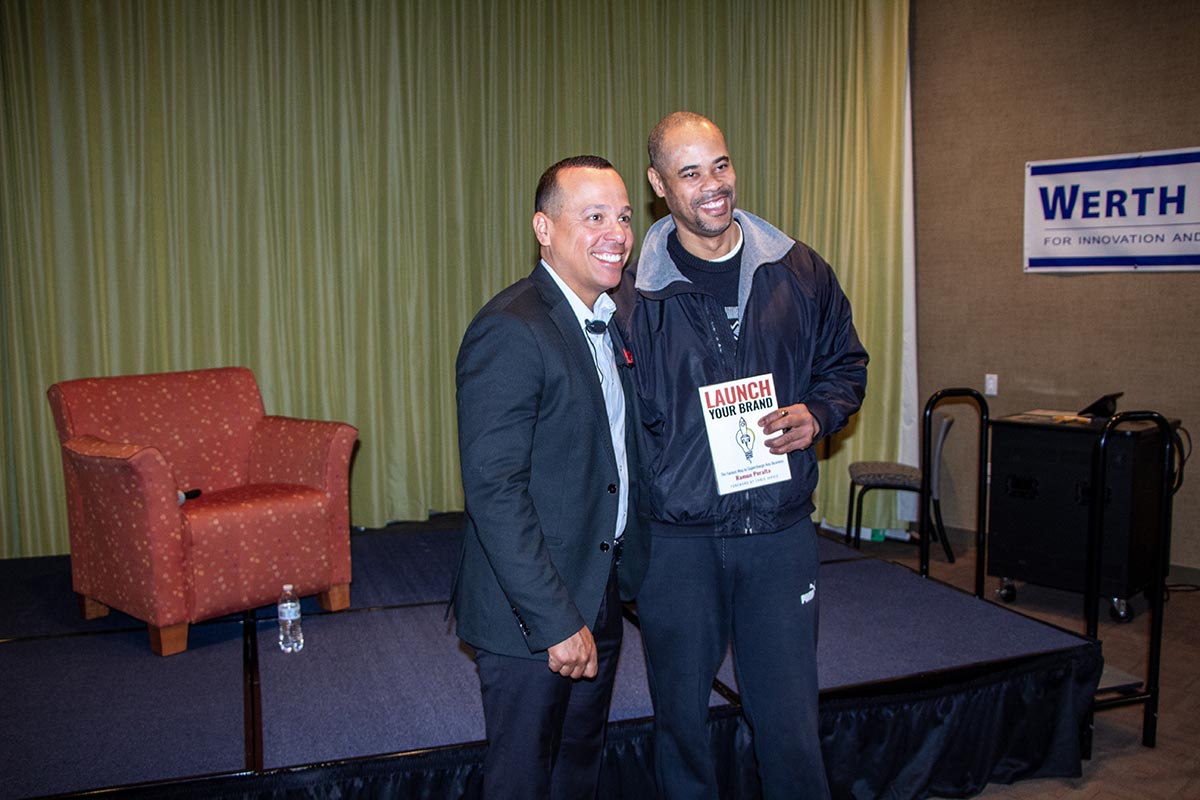 ramon with attendee