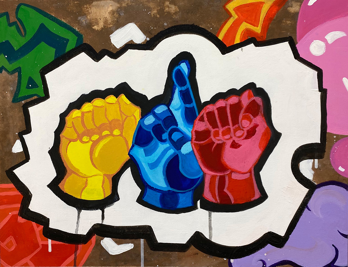 The Hands Spell Art by Gwendolyn Kardos