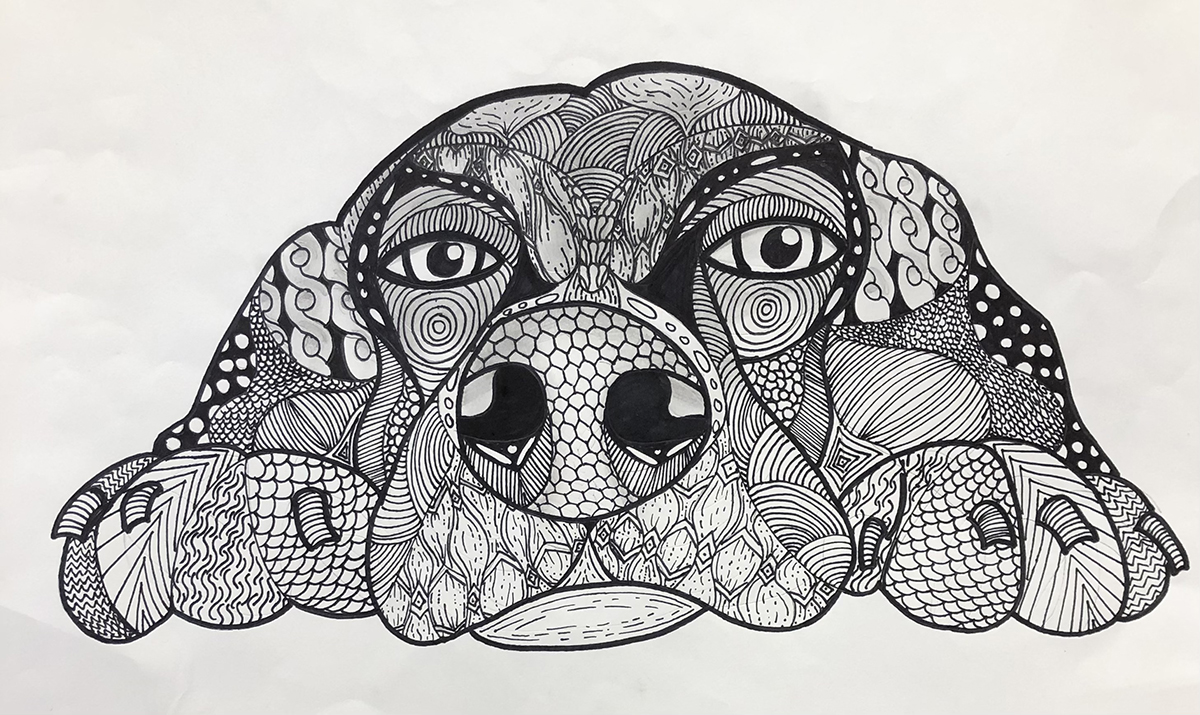 Resting Dog by Jessica Brocksom